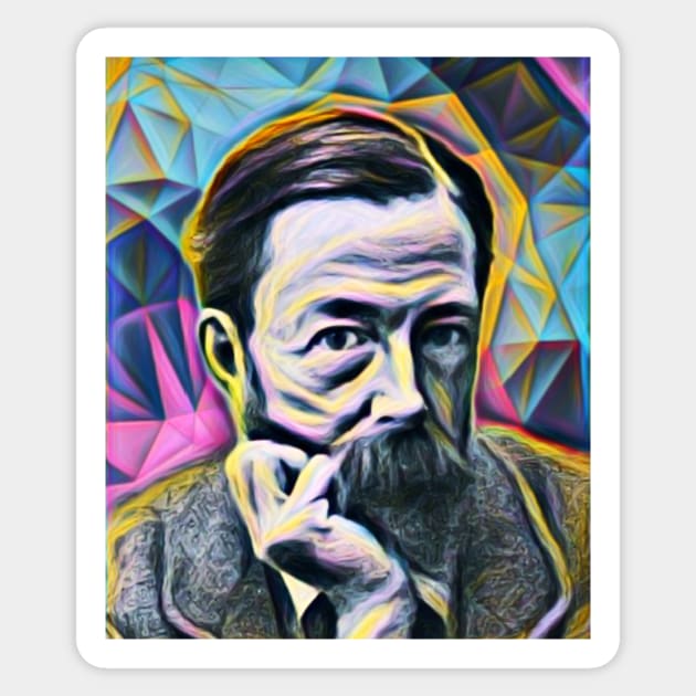 John Addington Symonds Portrait | John Addington Symonds Artwork 10 Sticker by JustLit